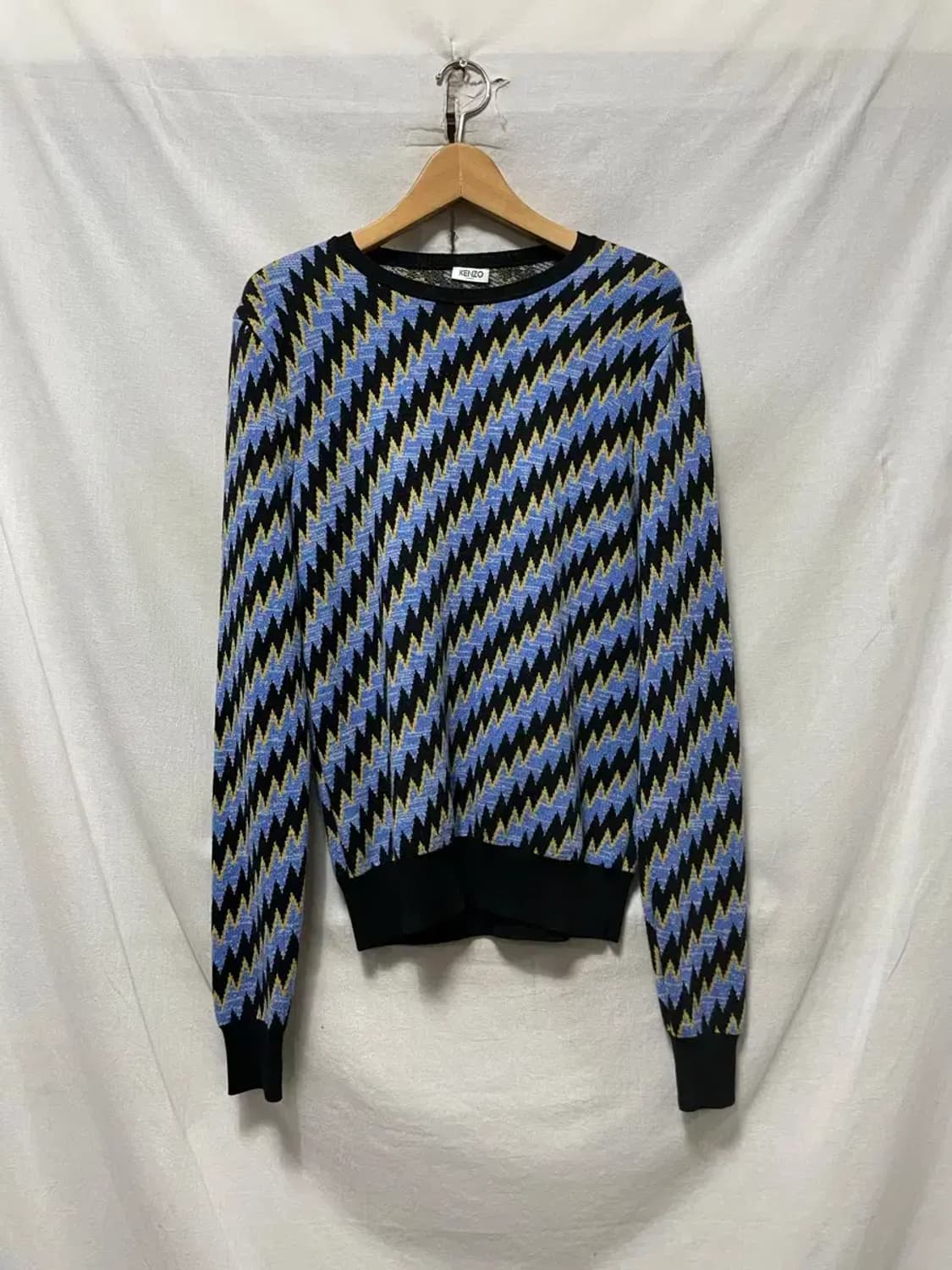 KENZO 겐조 지그재그 패턴 니트 S 상품이미지1