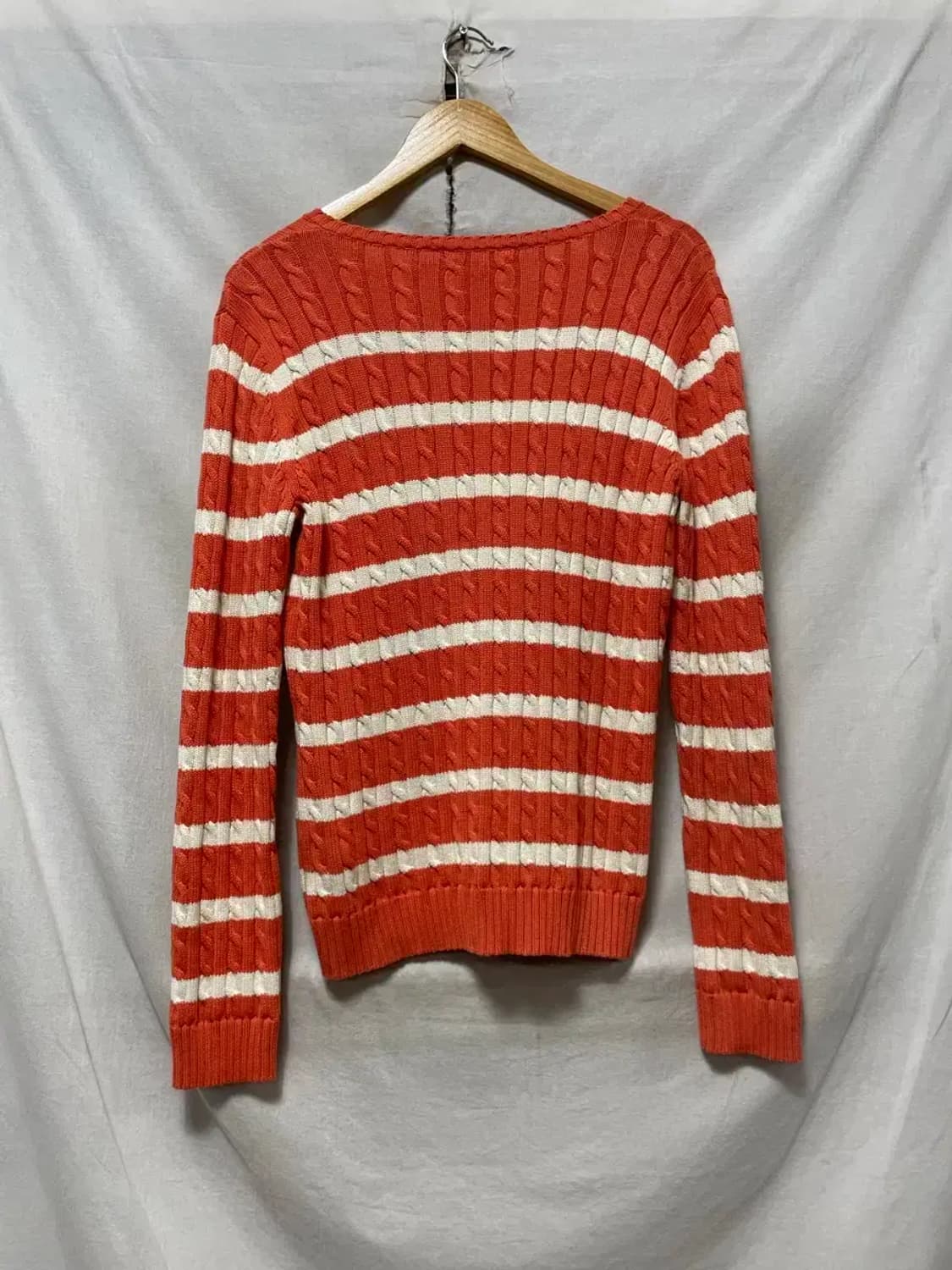 폴로 랄프로렌 스투러이프 꽈배기 니트 셔츠 L 상품이미지2