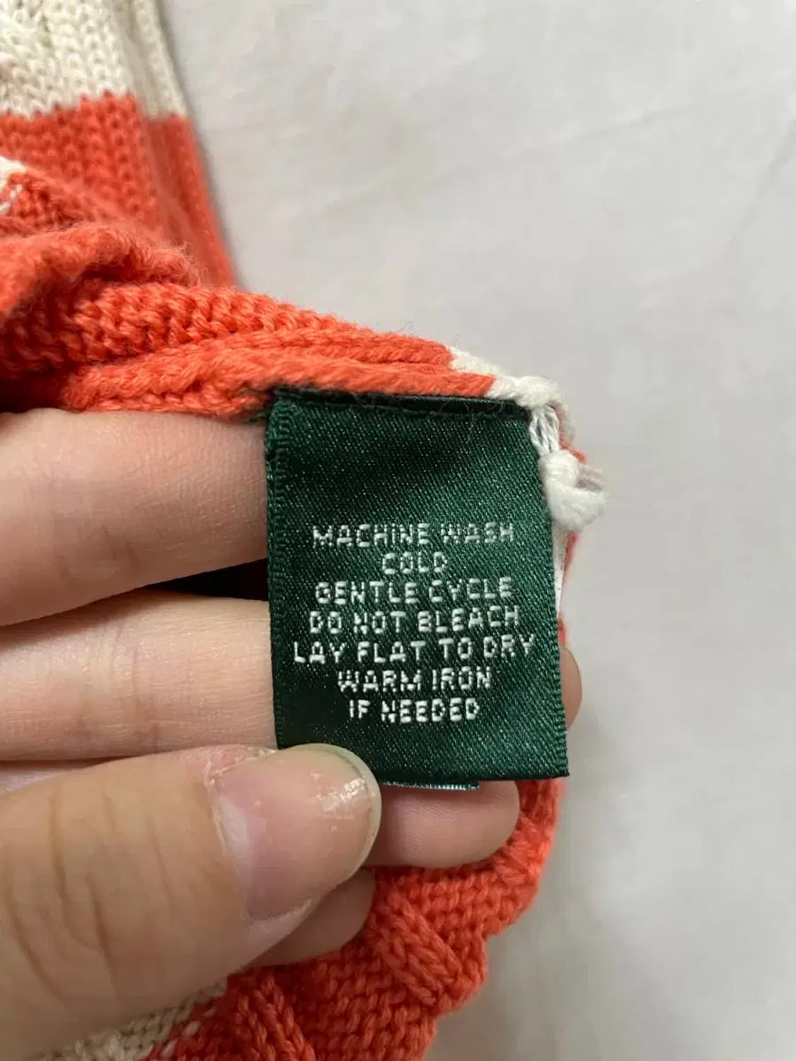 폴로 랄프로렌 스투러이프 꽈배기 니트 셔츠 L 상품이미지5