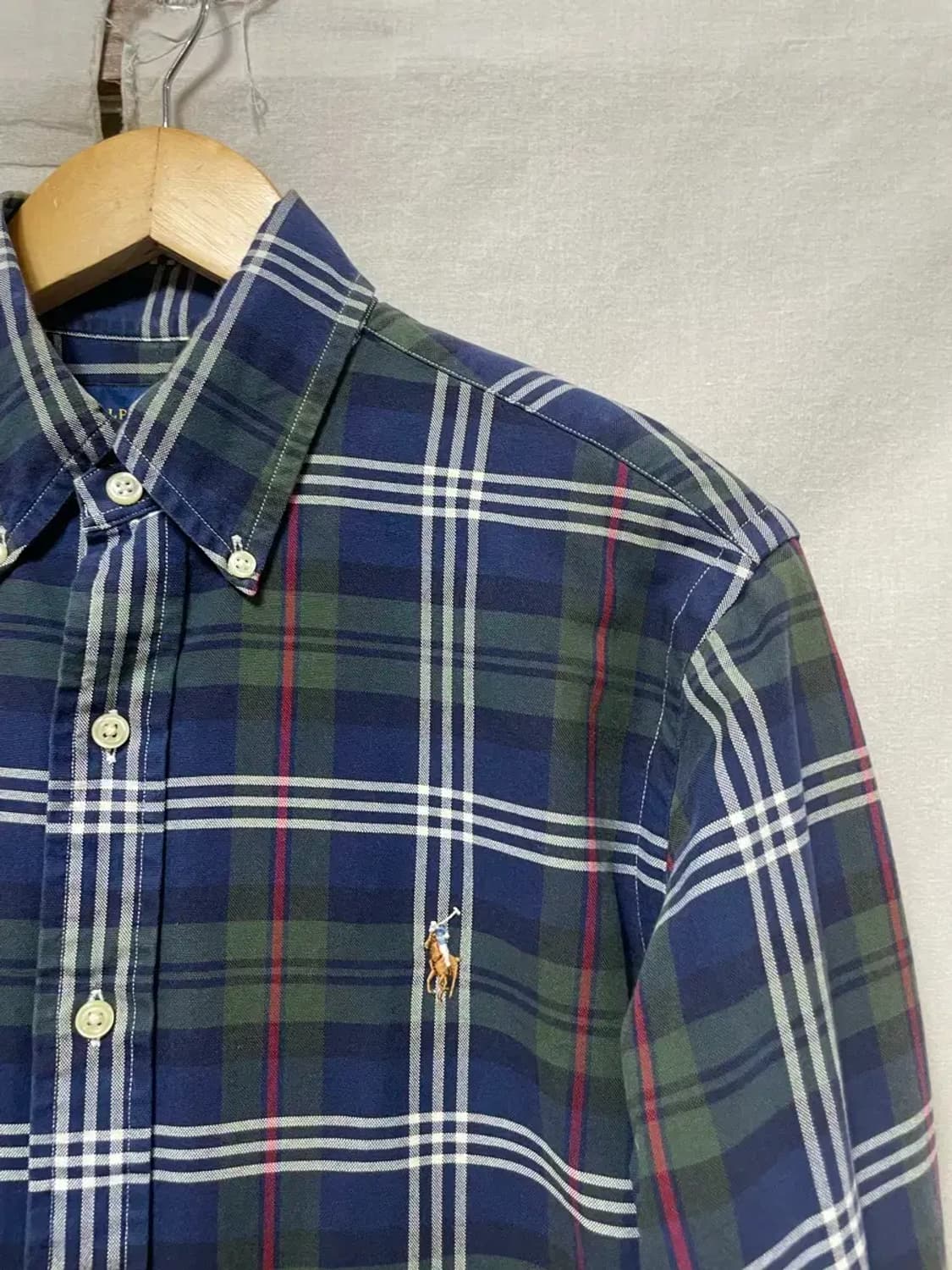 폴로 랄프로렌 체크 셔츠 남방 S 상품이미지3