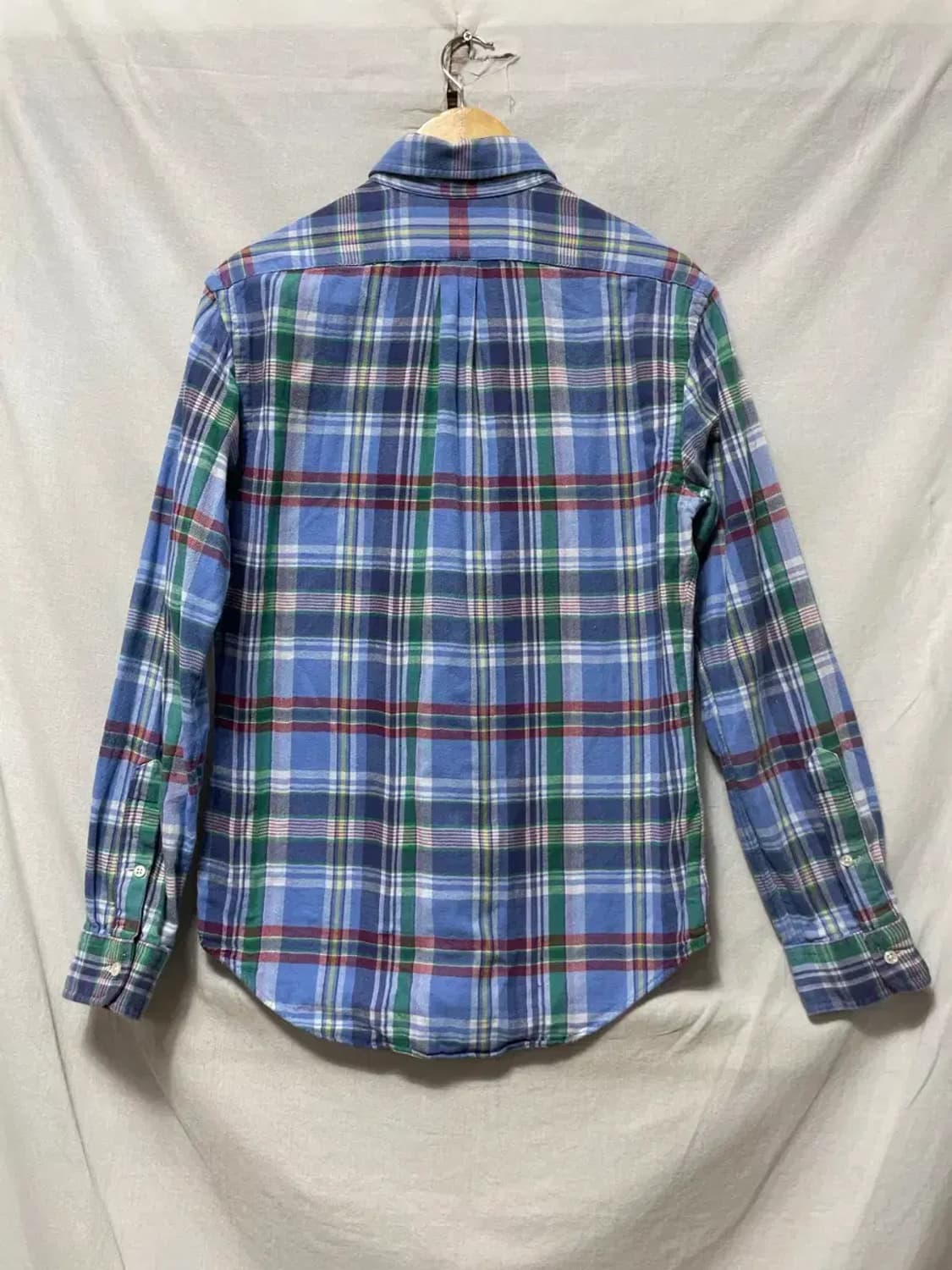 폴로 랄프로렌 블루 체크 남방 셔츠 M 상품이미지2