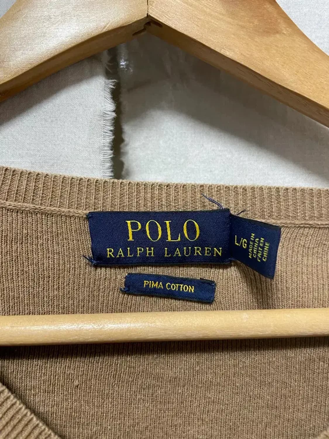 폴로 랄프로렌 브이넥 니트 L 상품이미지4
