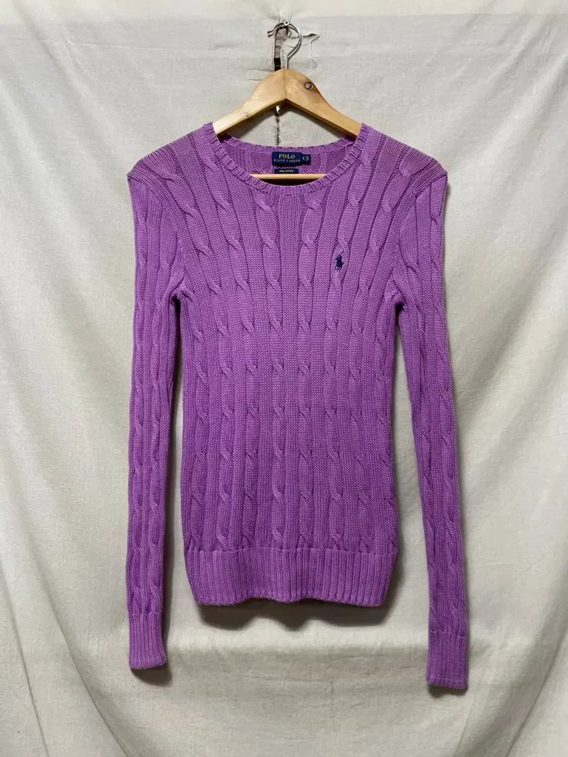폴로 랄프로렌 꽈배기 니트 S 상품이미지1