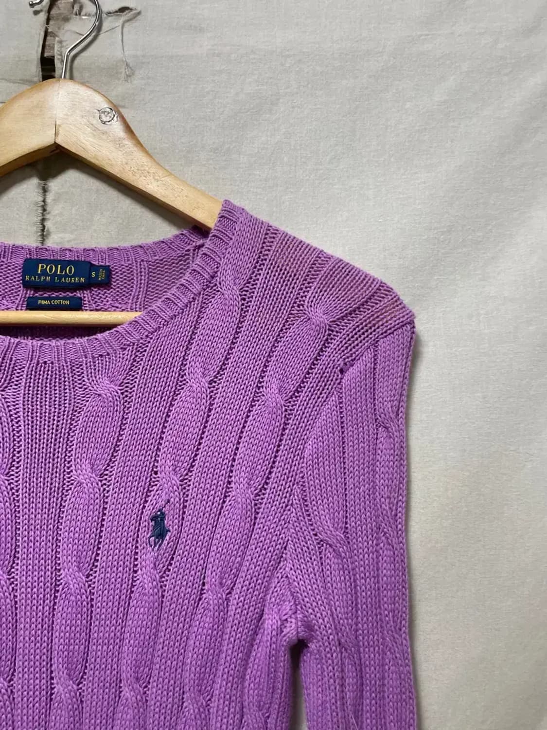 폴로 랄프로렌 꽈배기 니트 S 상품이미지3
