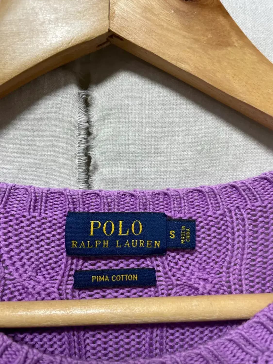 폴로 랄프로렌 꽈배기 니트 S 상품이미지4