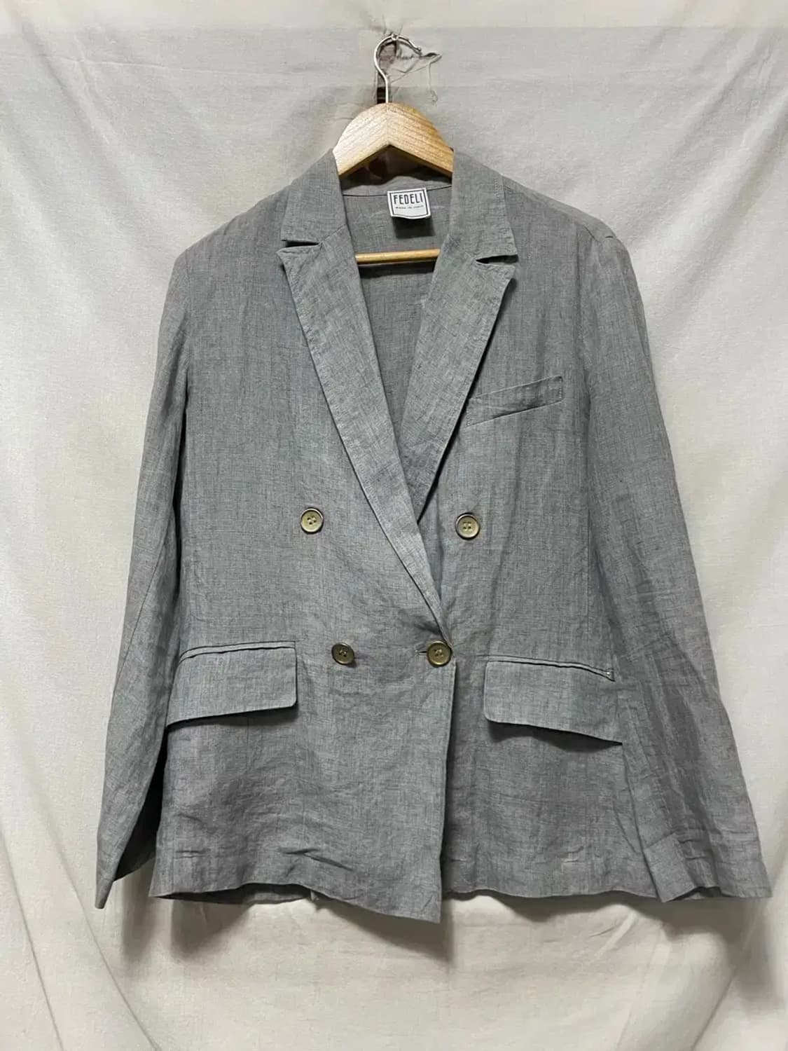 페델리 린넨 더블 버튼 린넨 자켓 44 상품이미지1