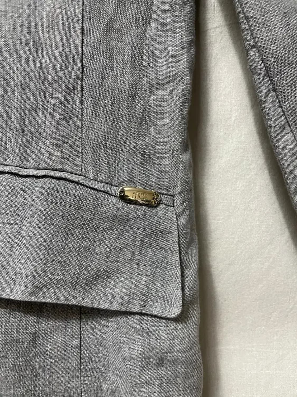 페델리 린넨 더블 버튼 린넨 자켓 44 상품이미지4