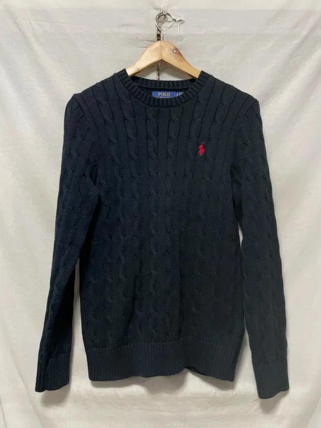 폴로 랄프로렌 블랙 꽈배기 니트 S 상품이미지1
