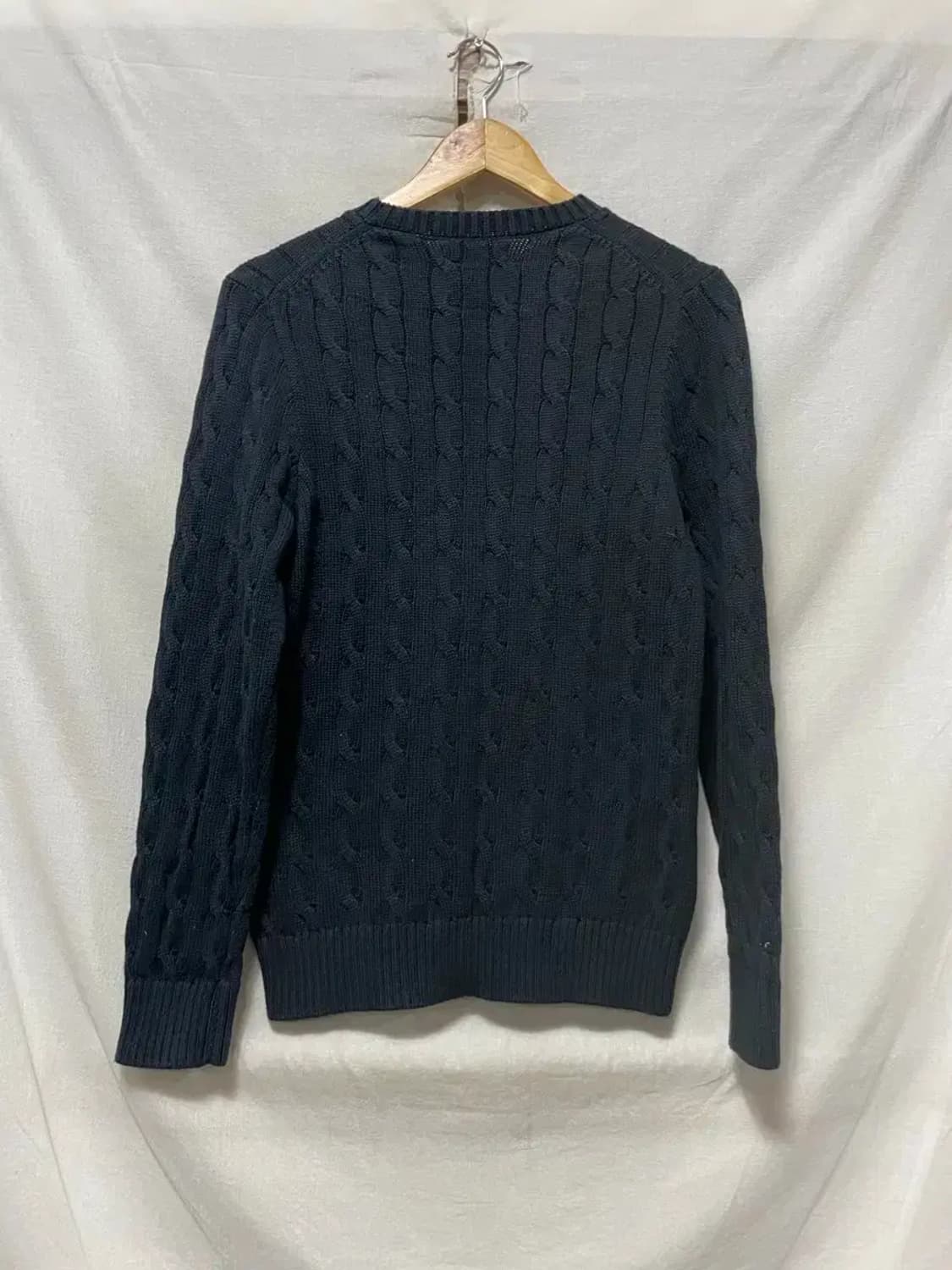 폴로 랄프로렌 블랙 꽈배기 니트 S 상품이미지2