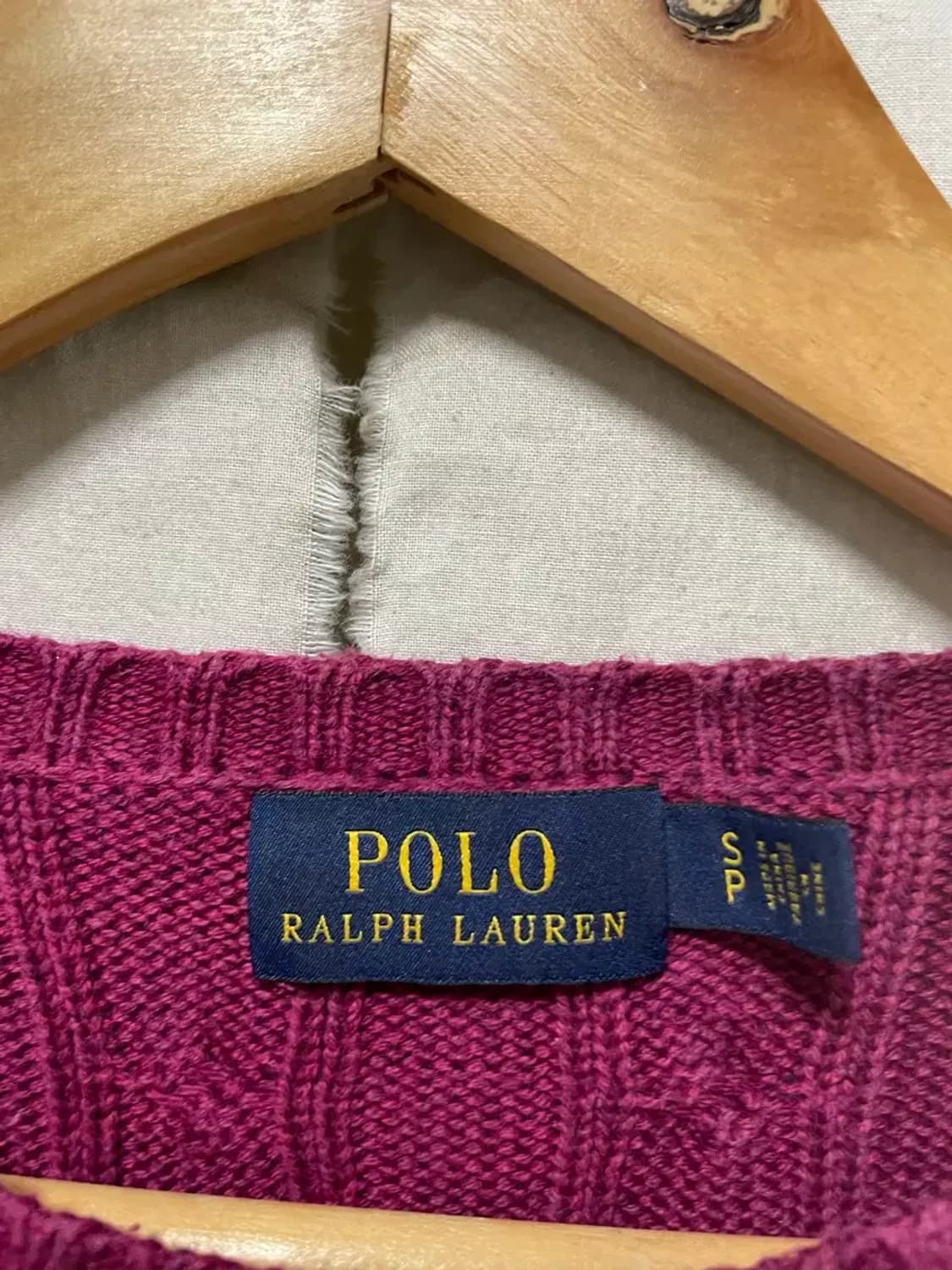 폴로 랄프로렌 꽈배기 니트 S 상품이미지4