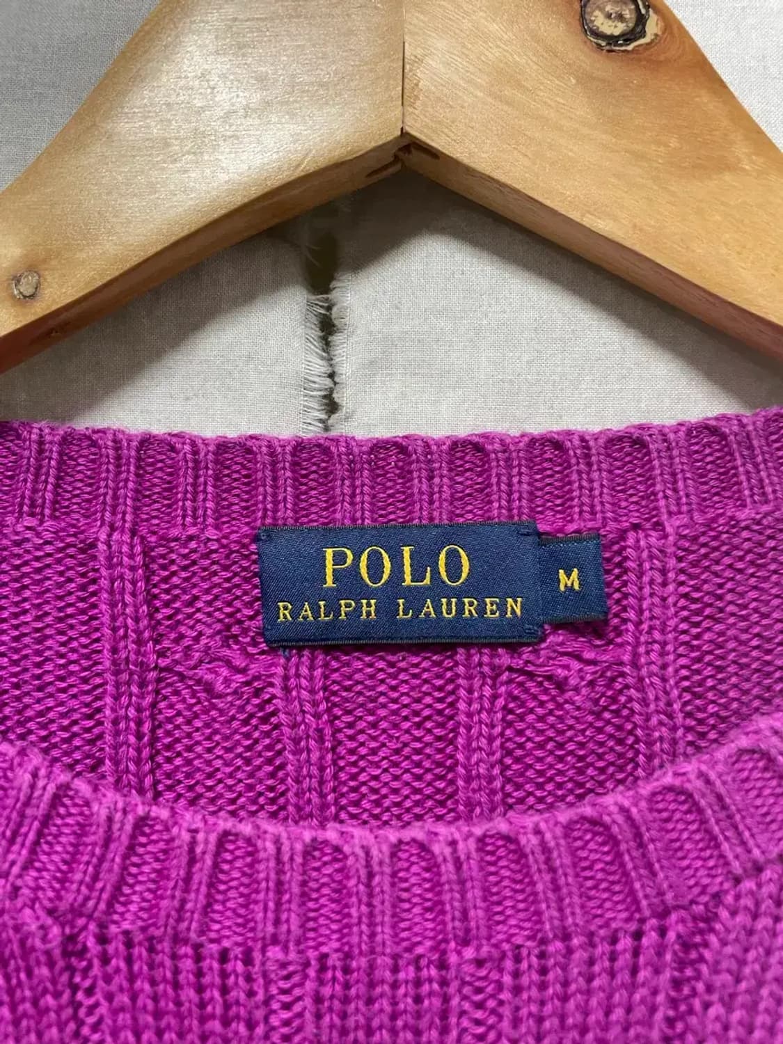 폴로 랄프로렌 꽈배기 니트 M 상품이미지4