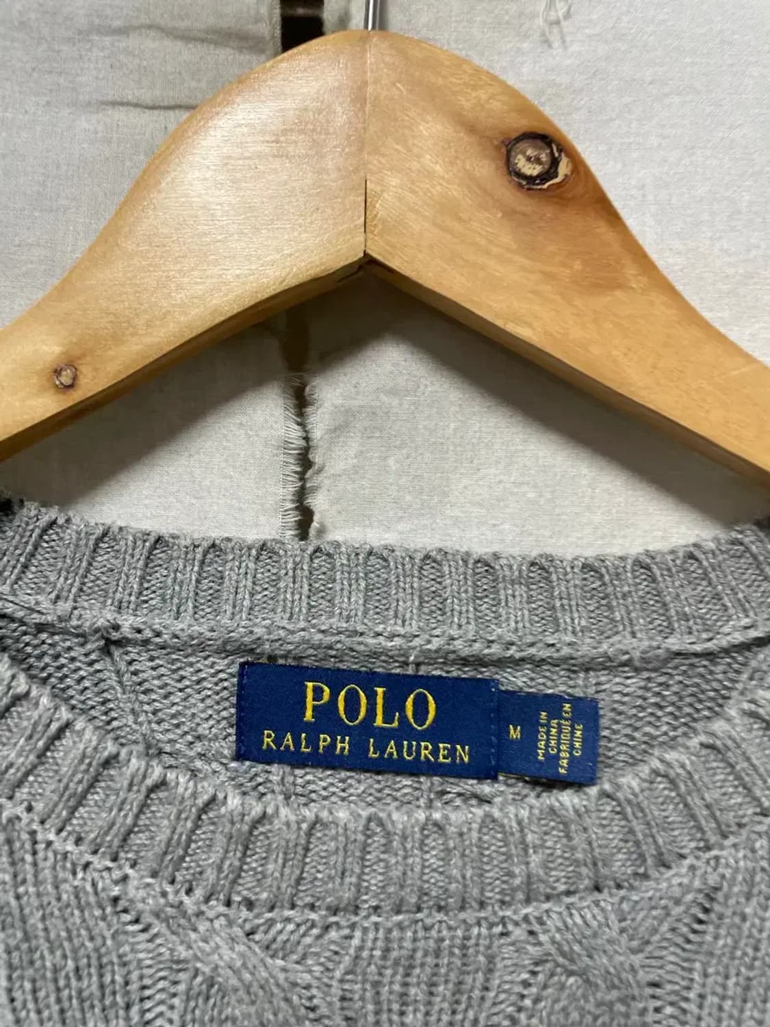 폴로 랄프로렌 꽈배기 니트 M 상품이미지4