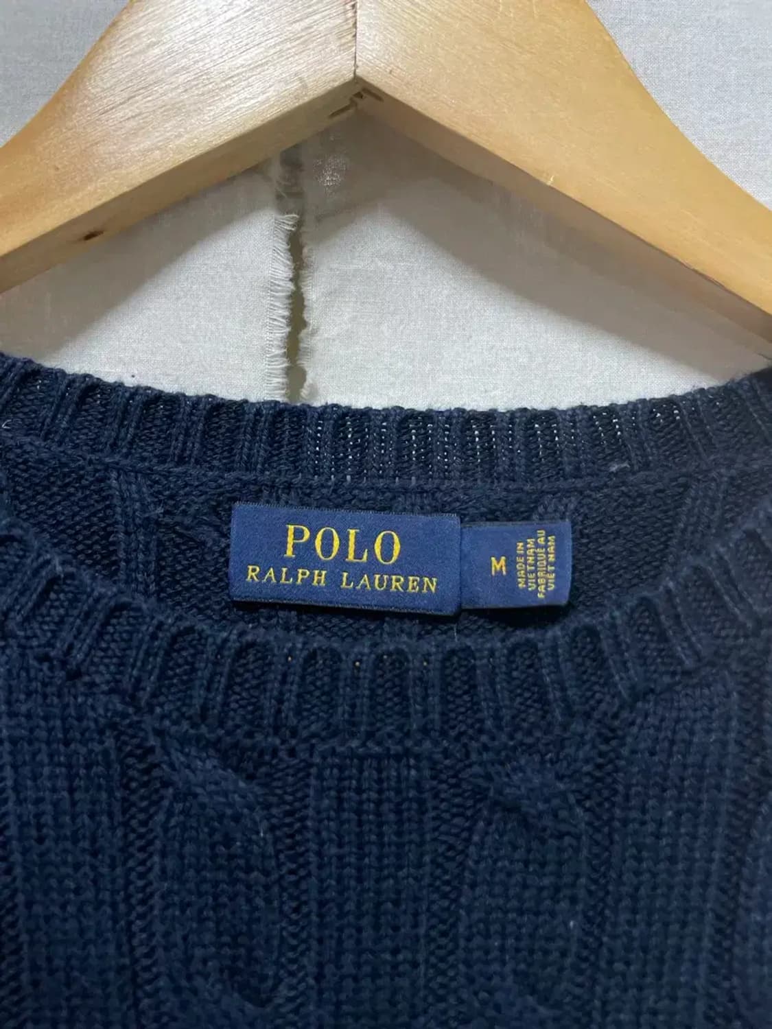 폴로 랄프로렌 꽈배기 니트 M 상품이미지4