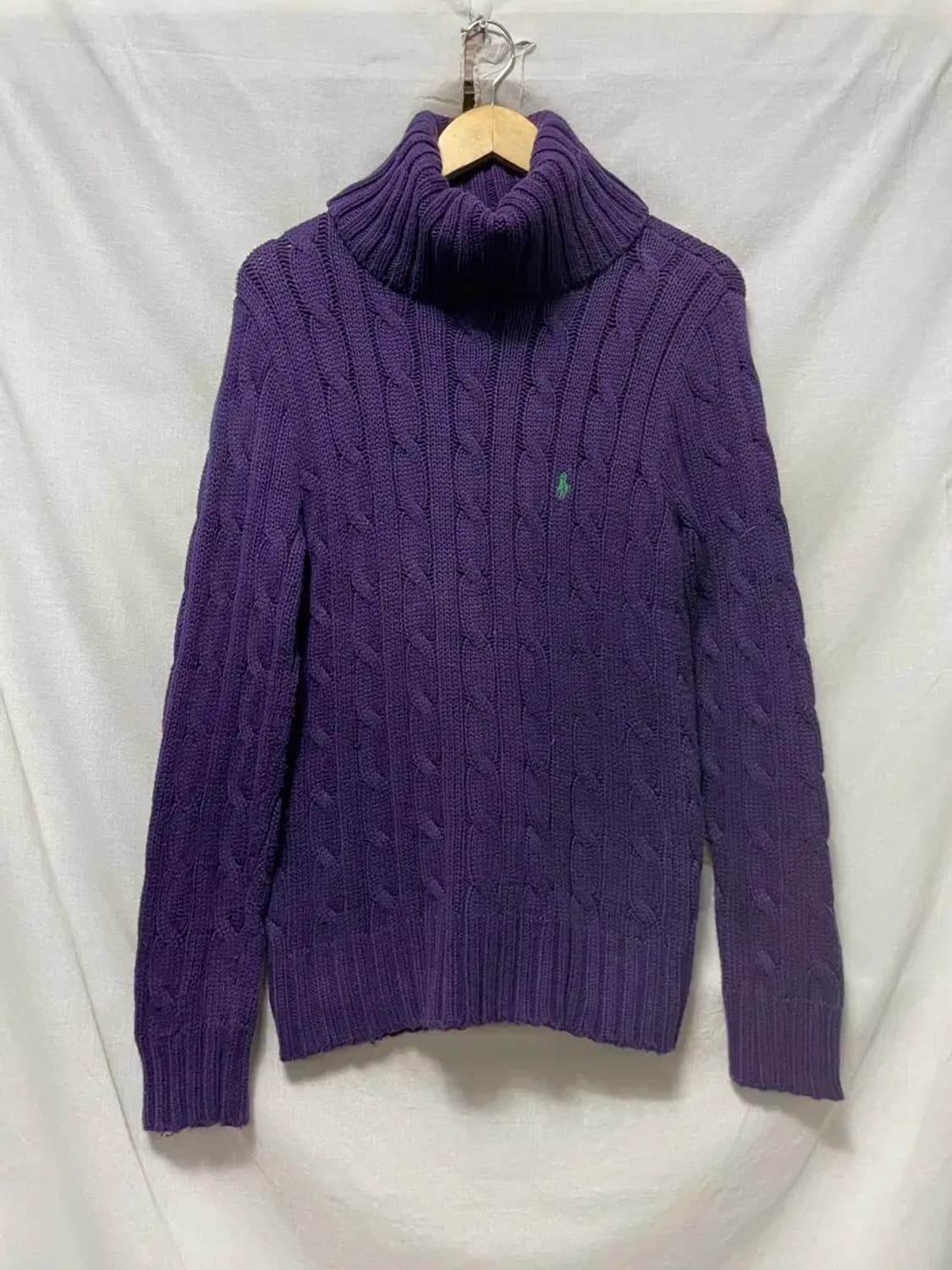 폴로 랄프로렌 목폴라 꽈배기 니트 XL 상품이미지1