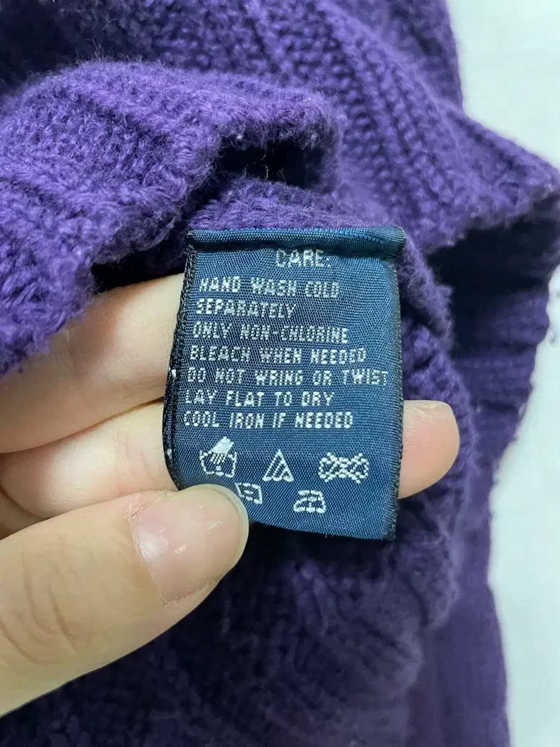 폴로 랄프로렌 목폴라 꽈배기 니트 XL 상품이미지5