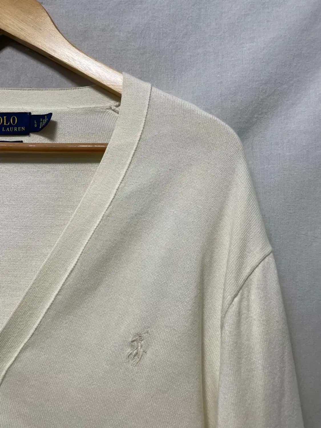 폴로 랄프로렌 아이보리 가디건 L 상품이미지3