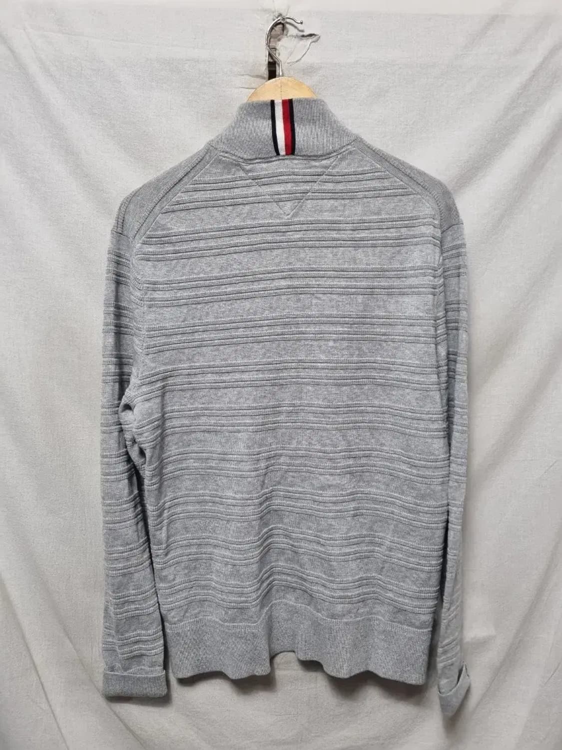 타미힐피거 그레이 니트 집업 가디건 M 상품이미지2