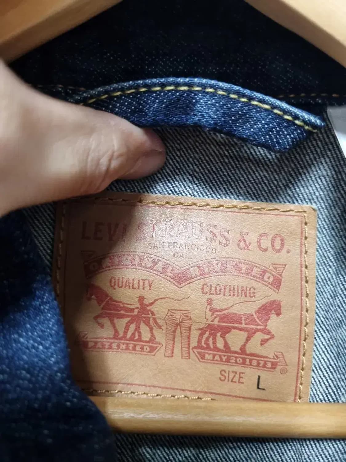 리바이스 데님 자켓 청자켓 L 상품이미지4