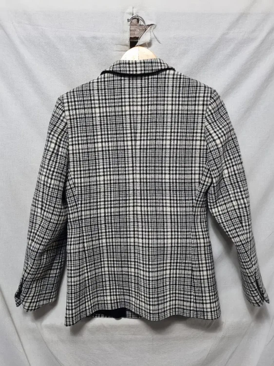 산드로 체크 패턴 블레이저 자켓 36 상품이미지2