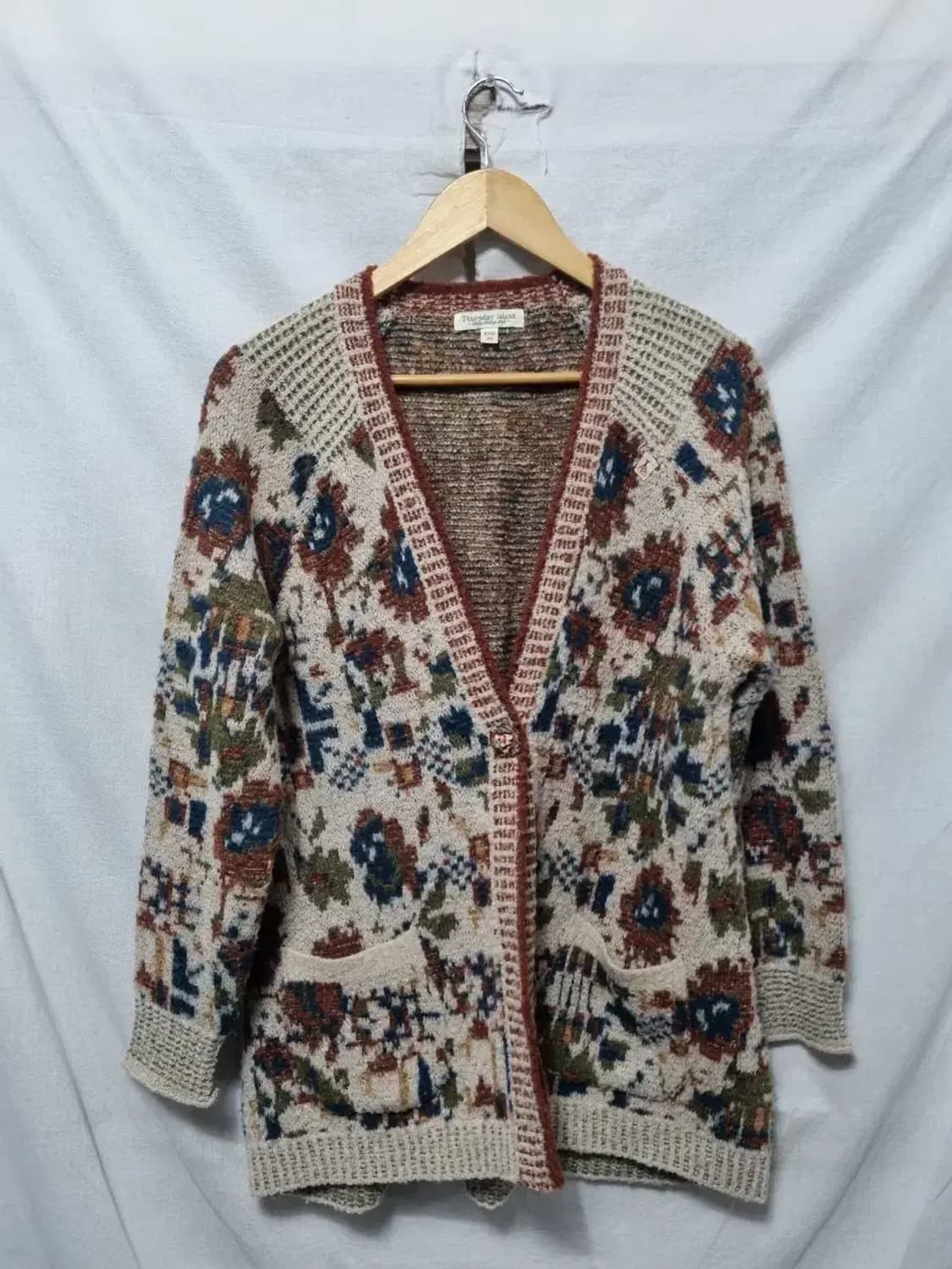 썰스데이아일랜드 니트 가디건 M 상품이미지1