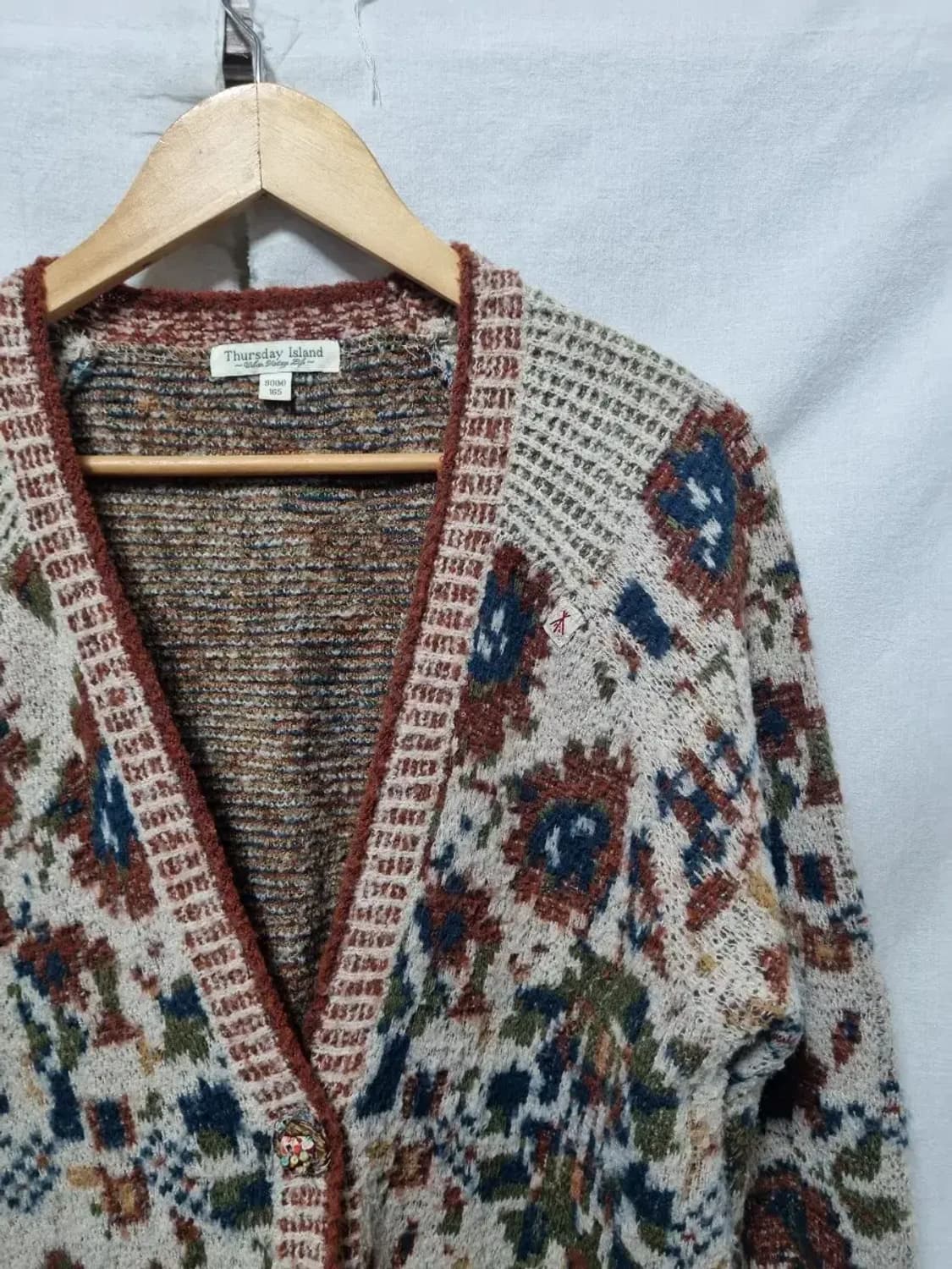 썰스데이아일랜드 니트 가디건 M 상품이미지3