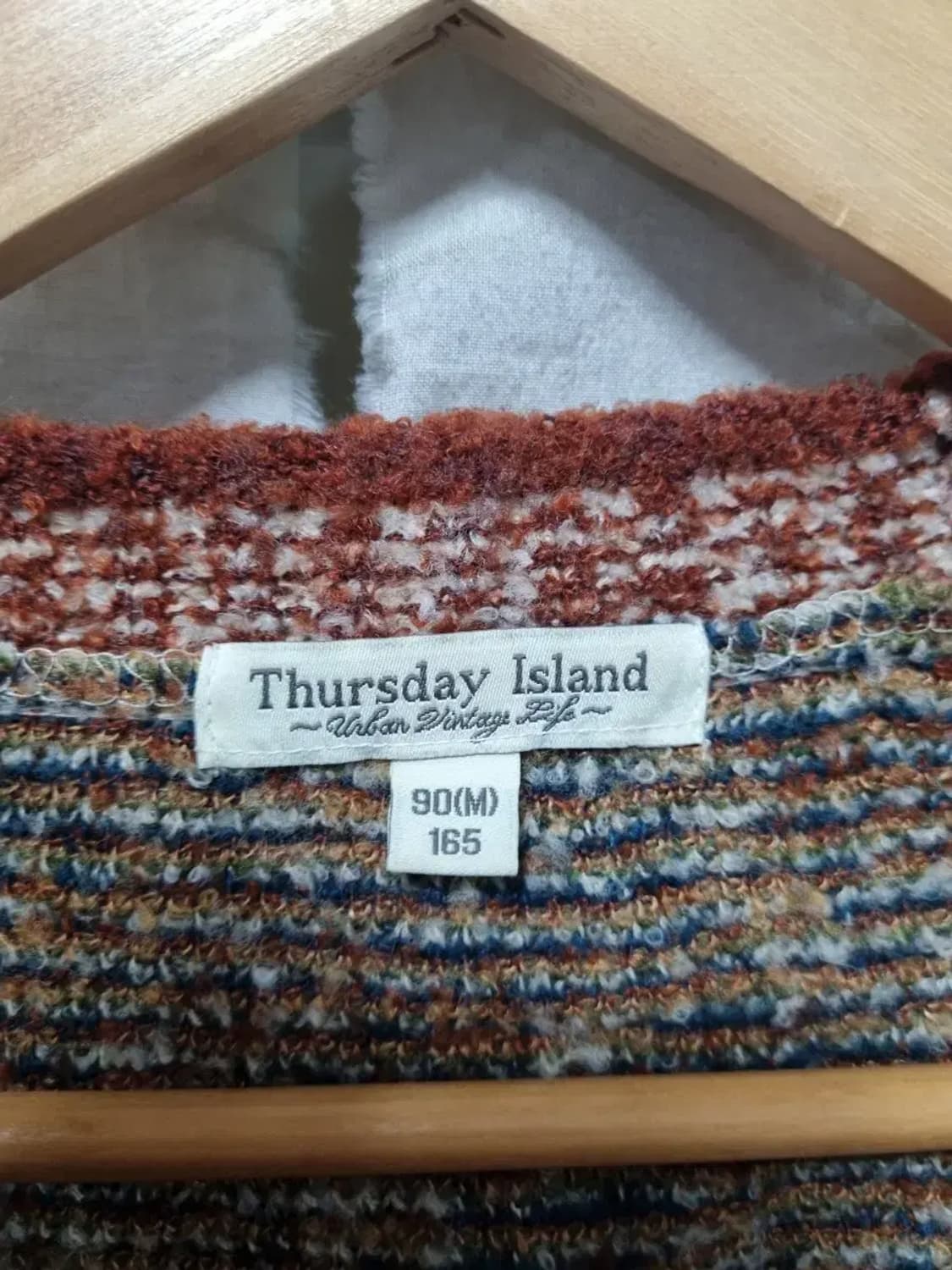 썰스데이아일랜드 니트 가디건 M 상품이미지4