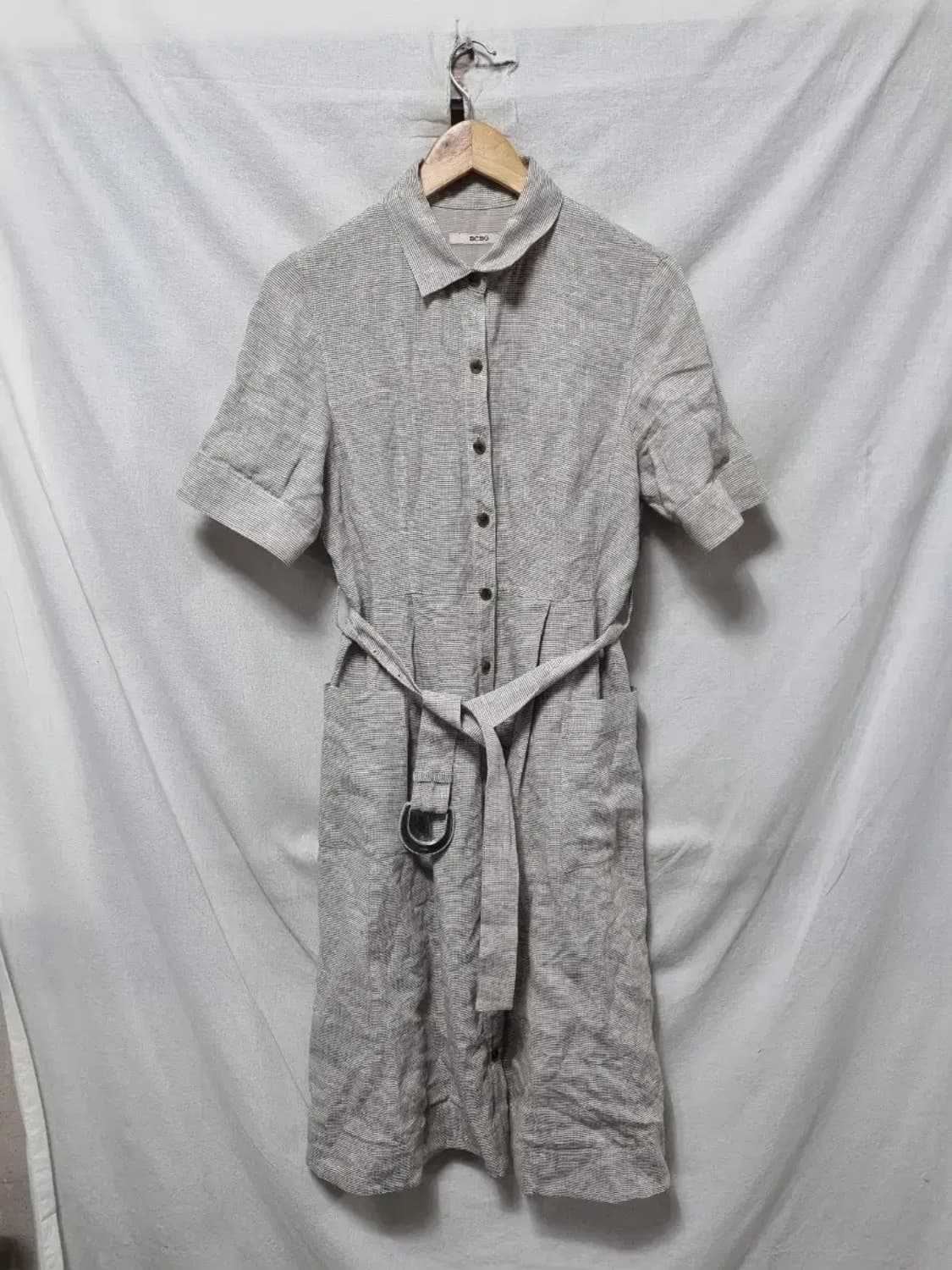 BCBG 린넨 셔츠 원피스 90 상품이미지1