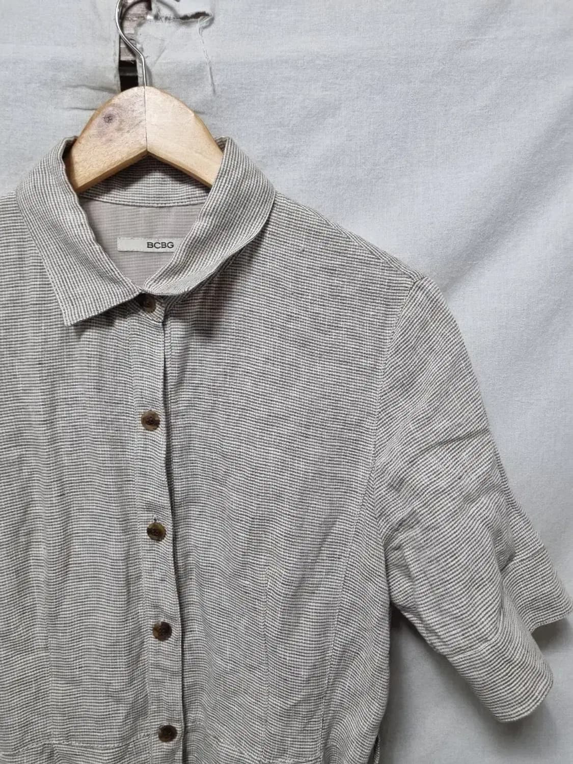 BCBG 린넨 셔츠 원피스 90 상품이미지3