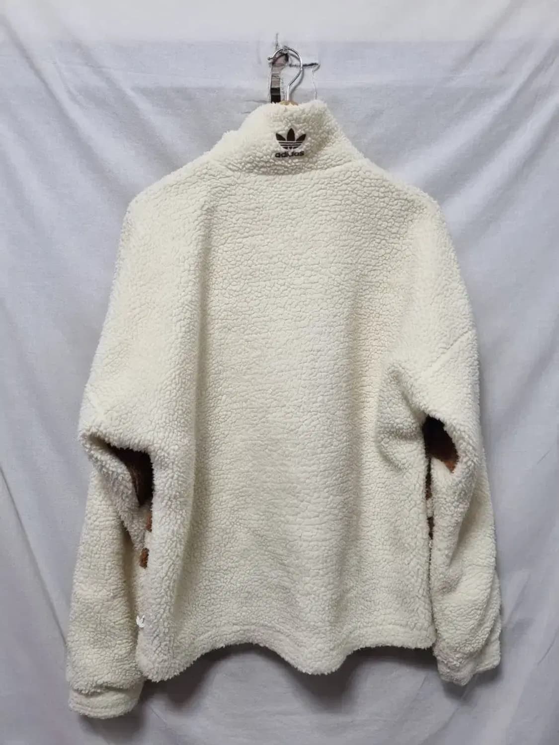 아디다스 빅로고 뽀글이 플리스 자켓 S 상품이미지2