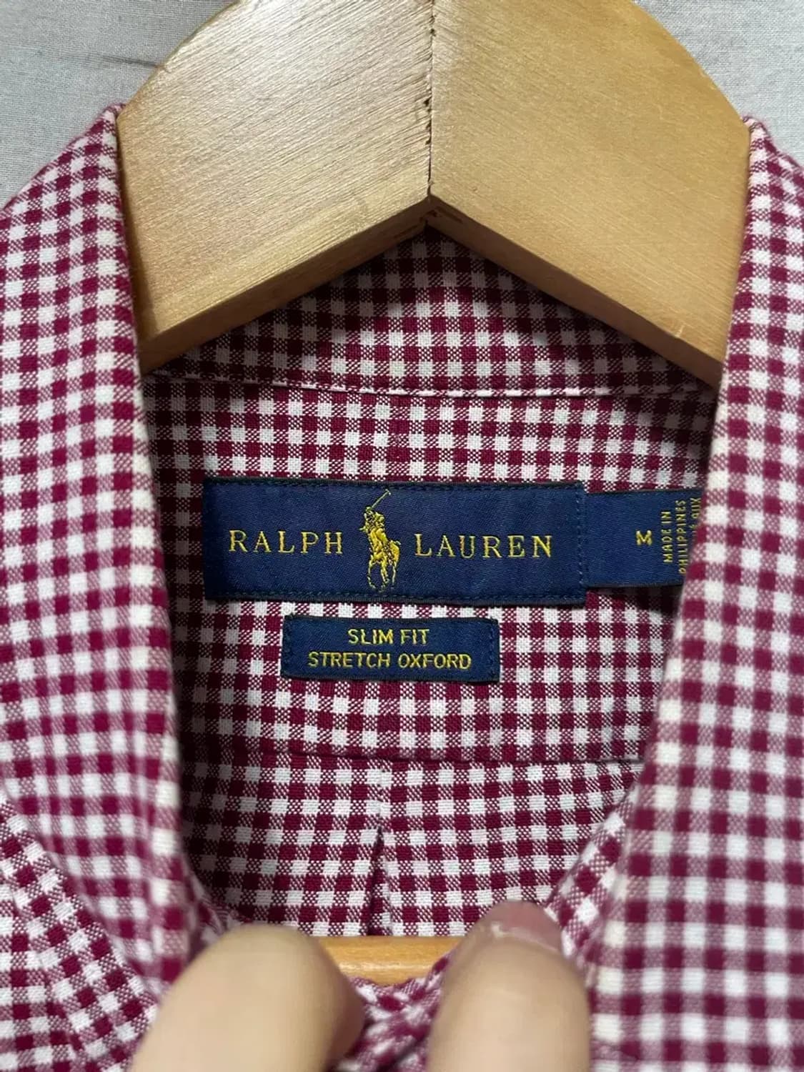 폴로 랄프로렌 긴팔 체크 셔츠 M 상품이미지4