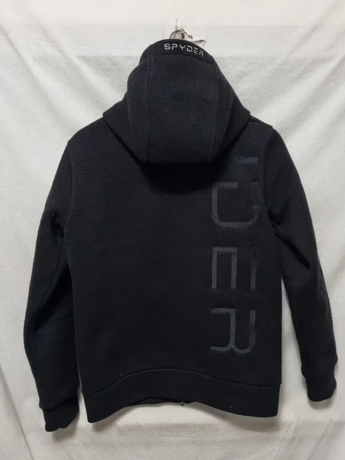 스파이더 블랙 후드 집업 S 상품이미지2