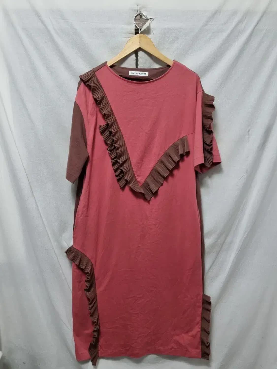 럭키슈에뜨 프릴 반팔 원피스 36 상품이미지1