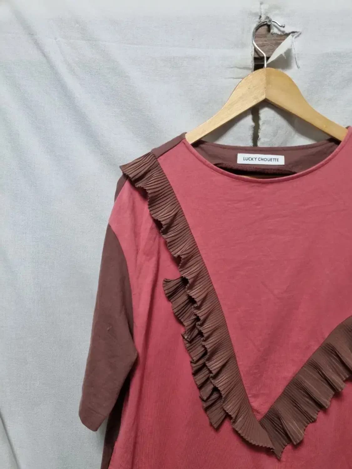 럭키슈에뜨 프릴 반팔 원피스 36 상품이미지3