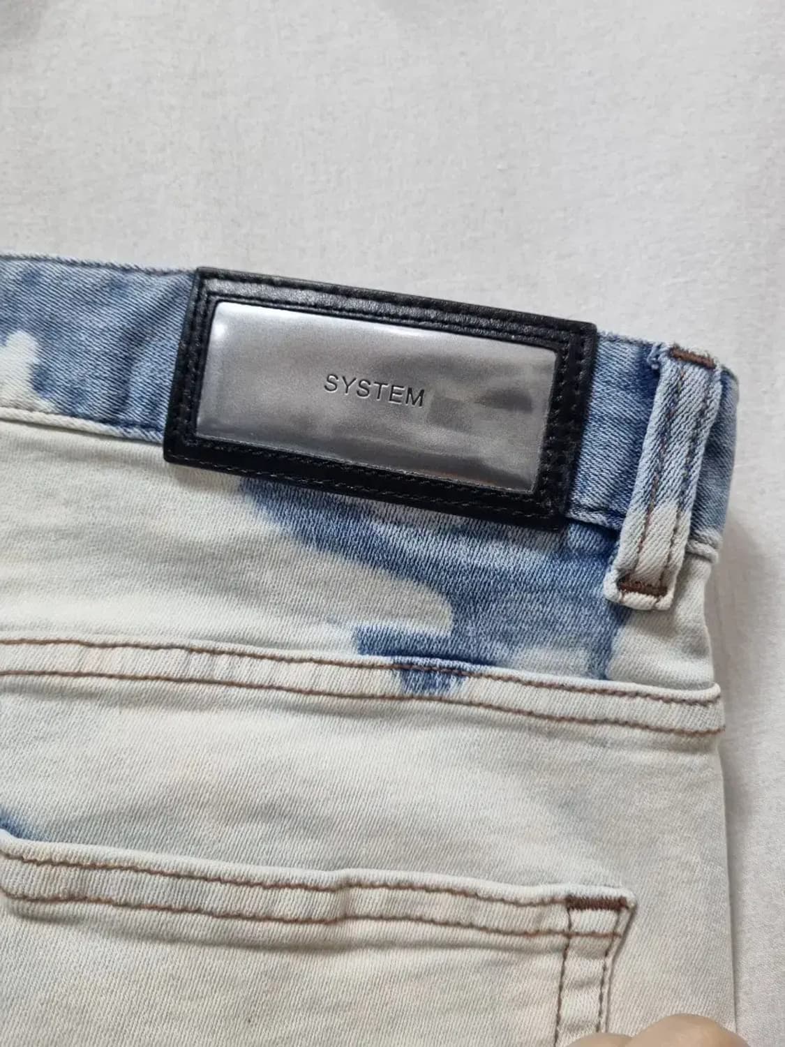 시스템 워싱 데님 반바지 78-96 상품이미지3