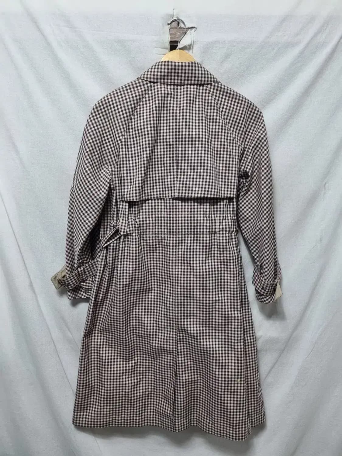 SJSJ 체크 트렌치코트 자켓 85 상품이미지2