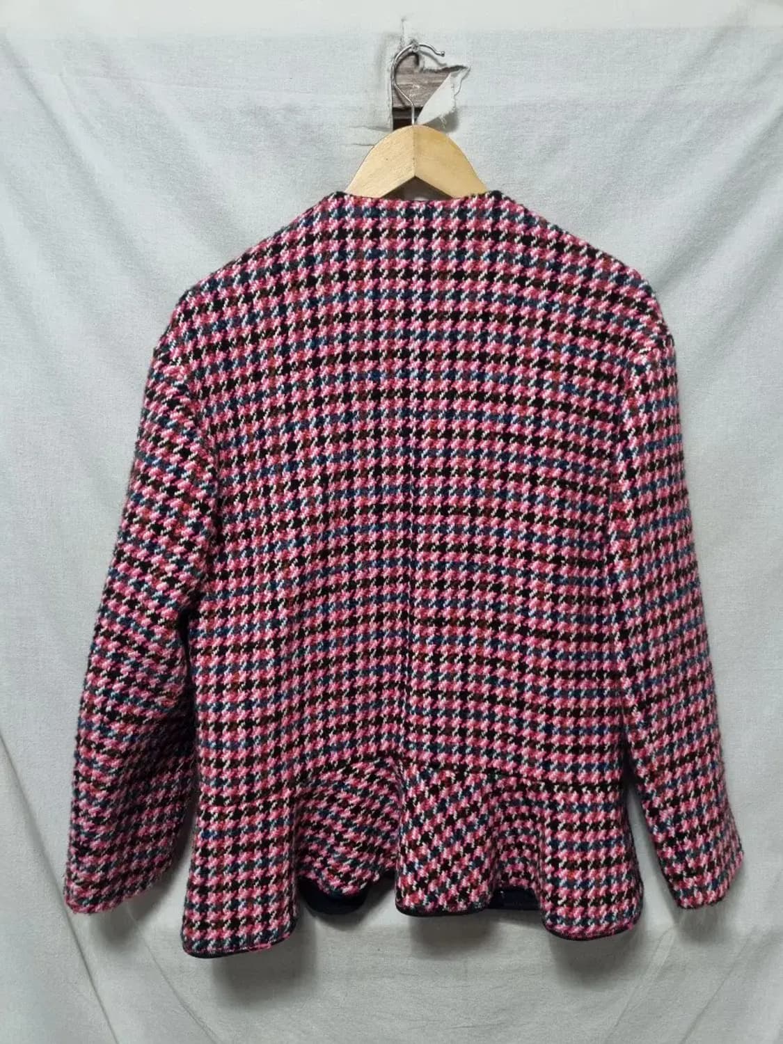 오즈세컨 체크 니트 자켓 85~90 상품이미지2