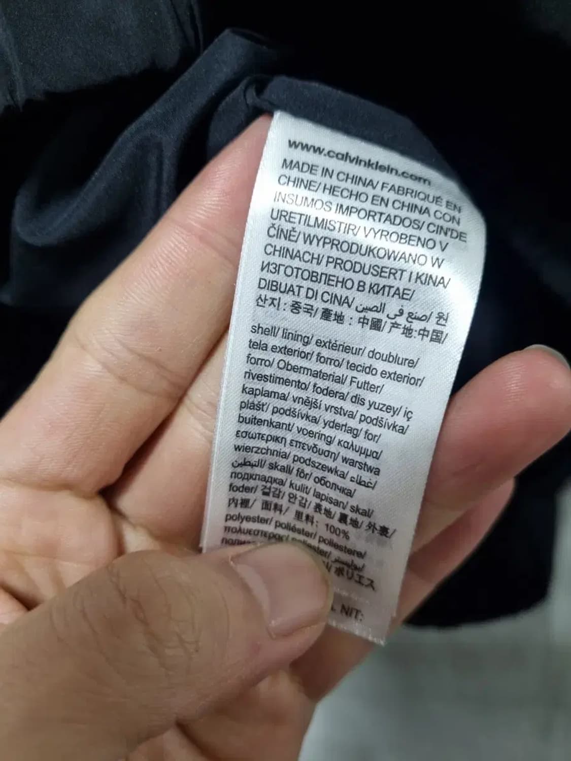 캘빈클라인 블랙 후드 바람막이 자켓 여성 M 상품이미지5