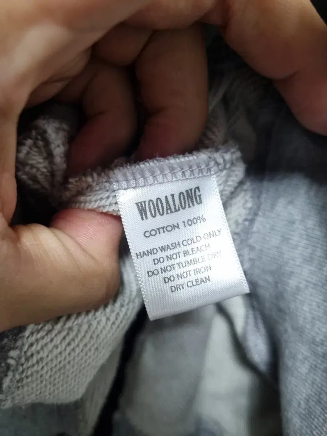 우알롱 크롭 후드 집업 S 상품이미지5