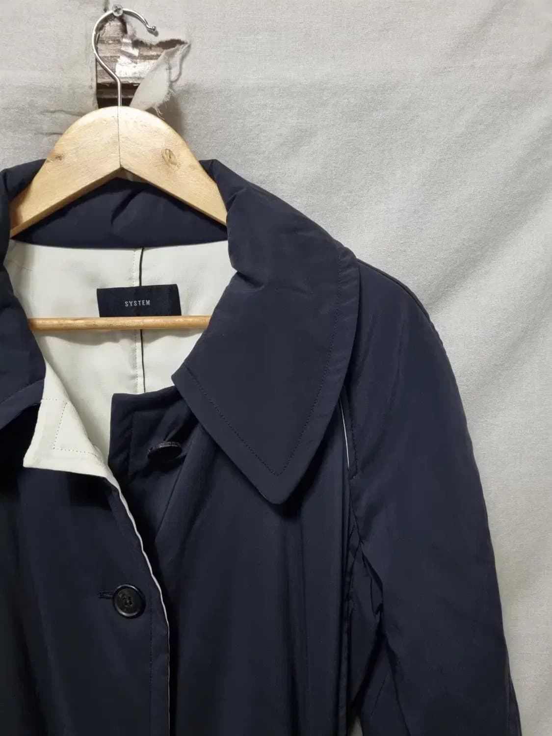 시스템 패딩 트렌치 코트 자켓 90 상품이미지3