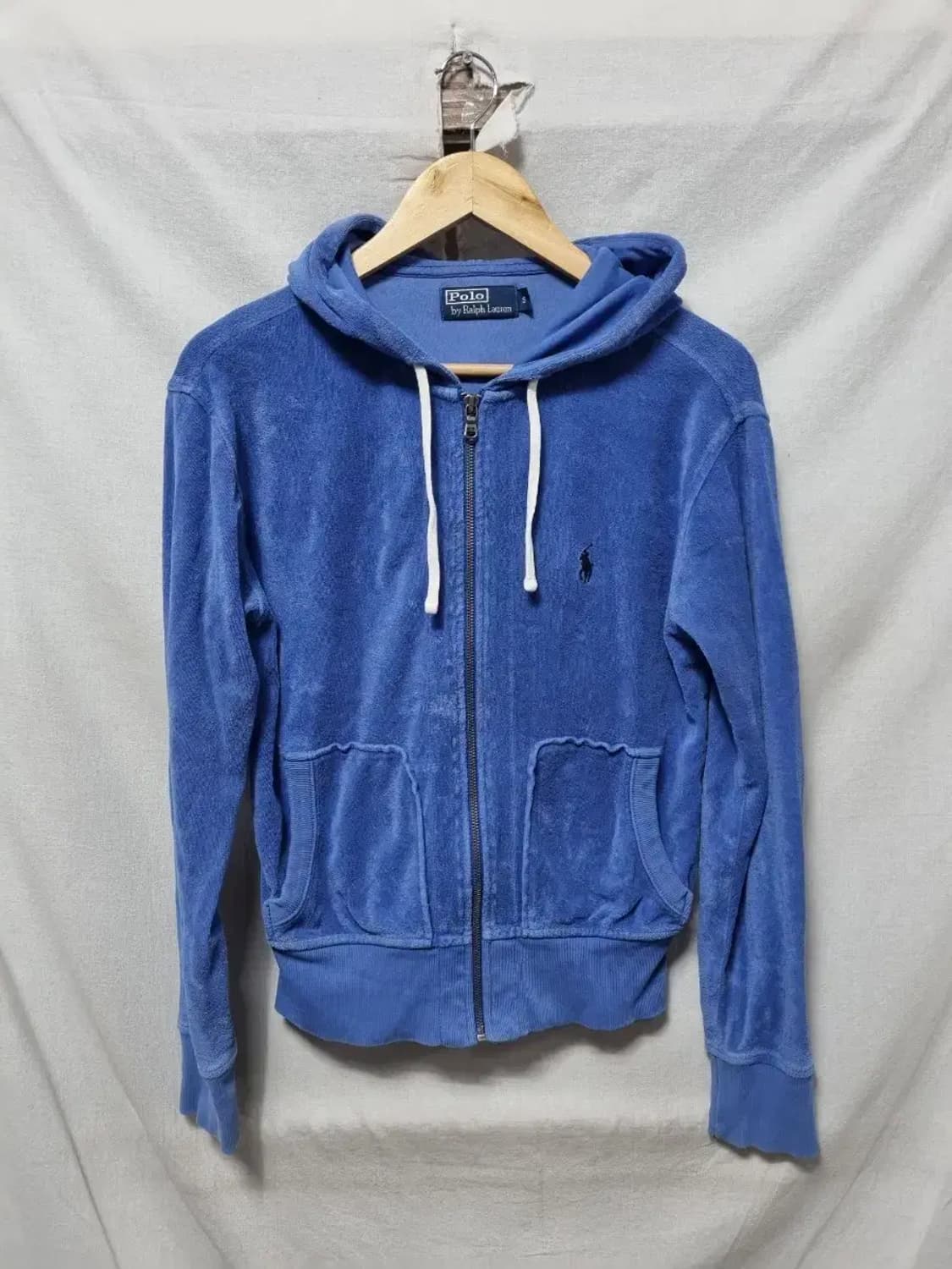 폴로 랄프로렌 벨루어 후드 집업 S 상품이미지1