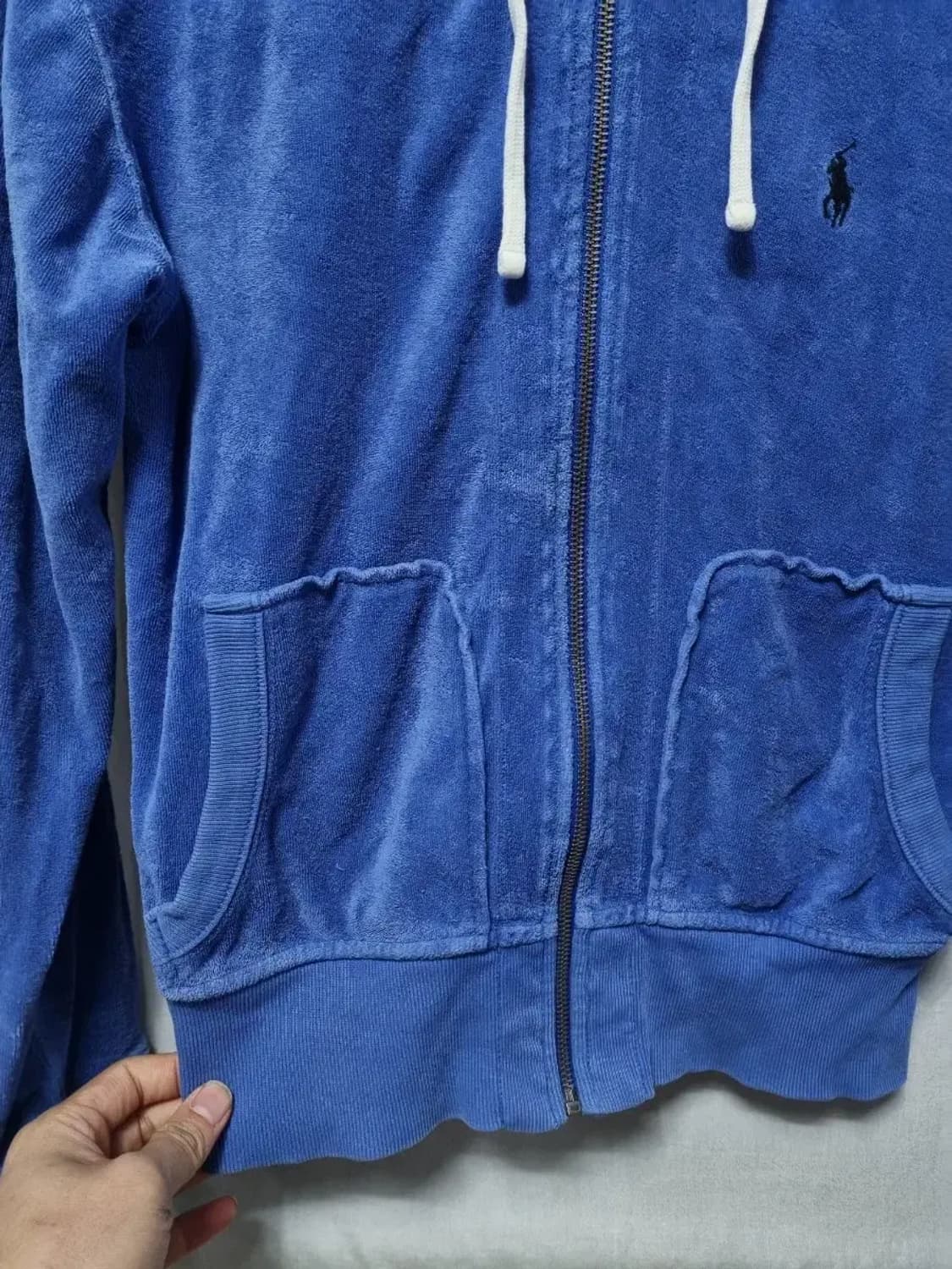 폴로 랄프로렌 벨루어 후드 집업 S 상품이미지3