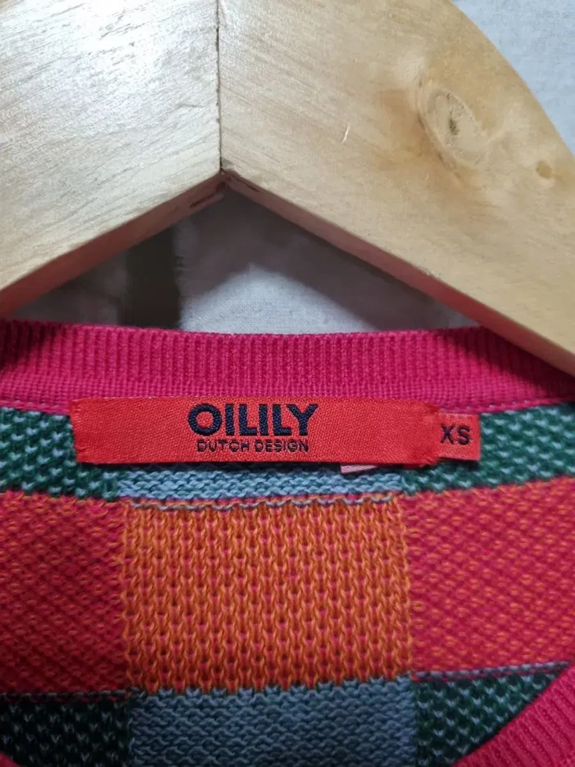 오일릴리 체크 패턴 가디건 XS 상품이미지4