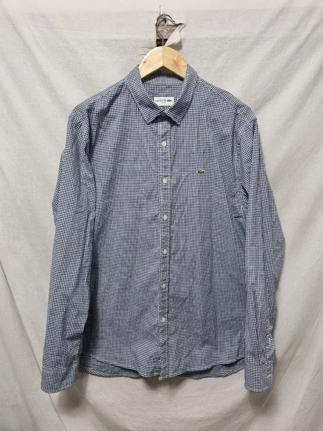 라코스테 체크 셔츠 XL 상품이미지1
