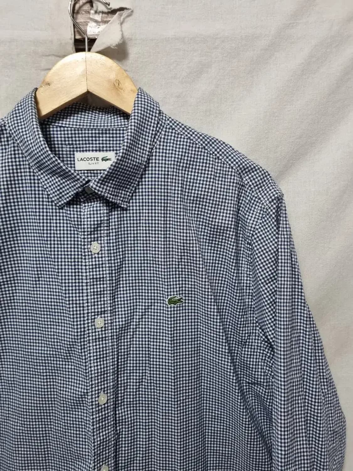 라코스테 체크 셔츠 XL 상품이미지3