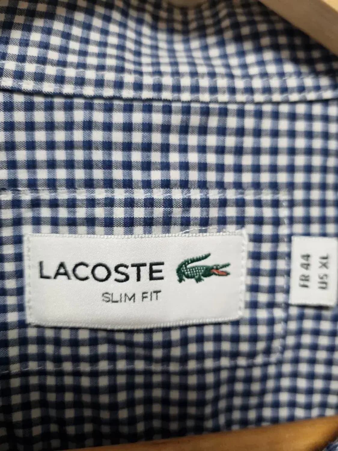 라코스테 체크 셔츠 XL 상품이미지4