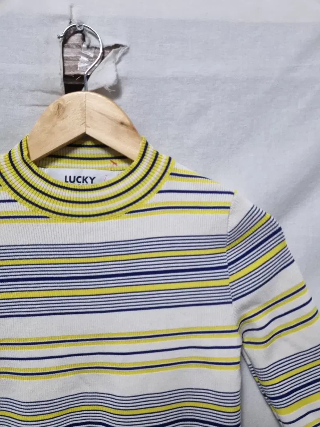 럭키슈에뜨 스트라이프 반팔 니트 F 상품이미지3