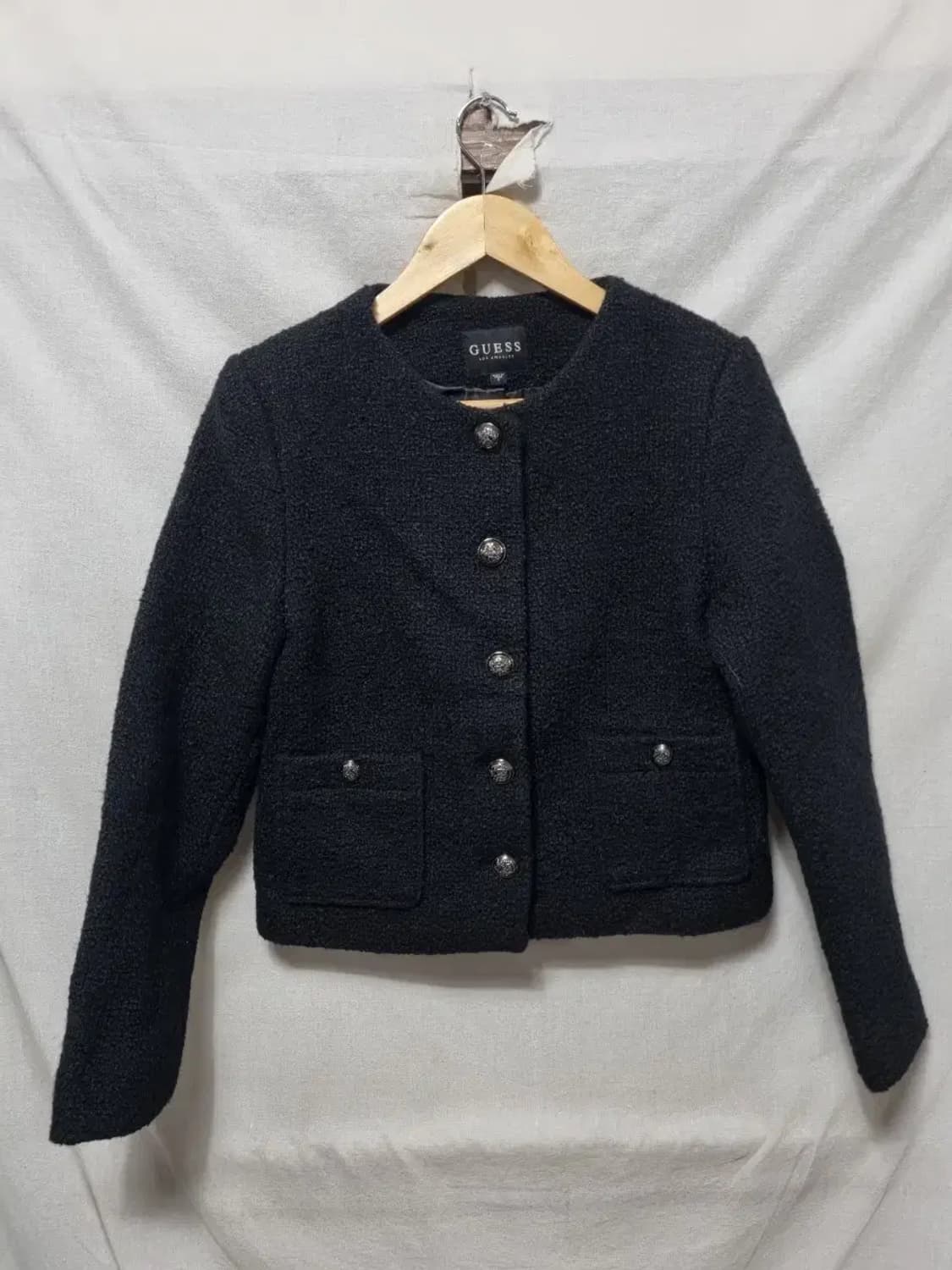 게스 블랙 트위드 자켓 S 상품이미지1