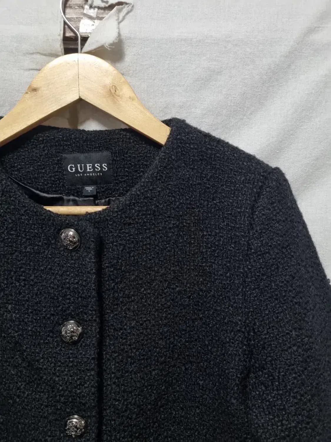 게스 블랙 트위드 자켓 S 상품이미지3