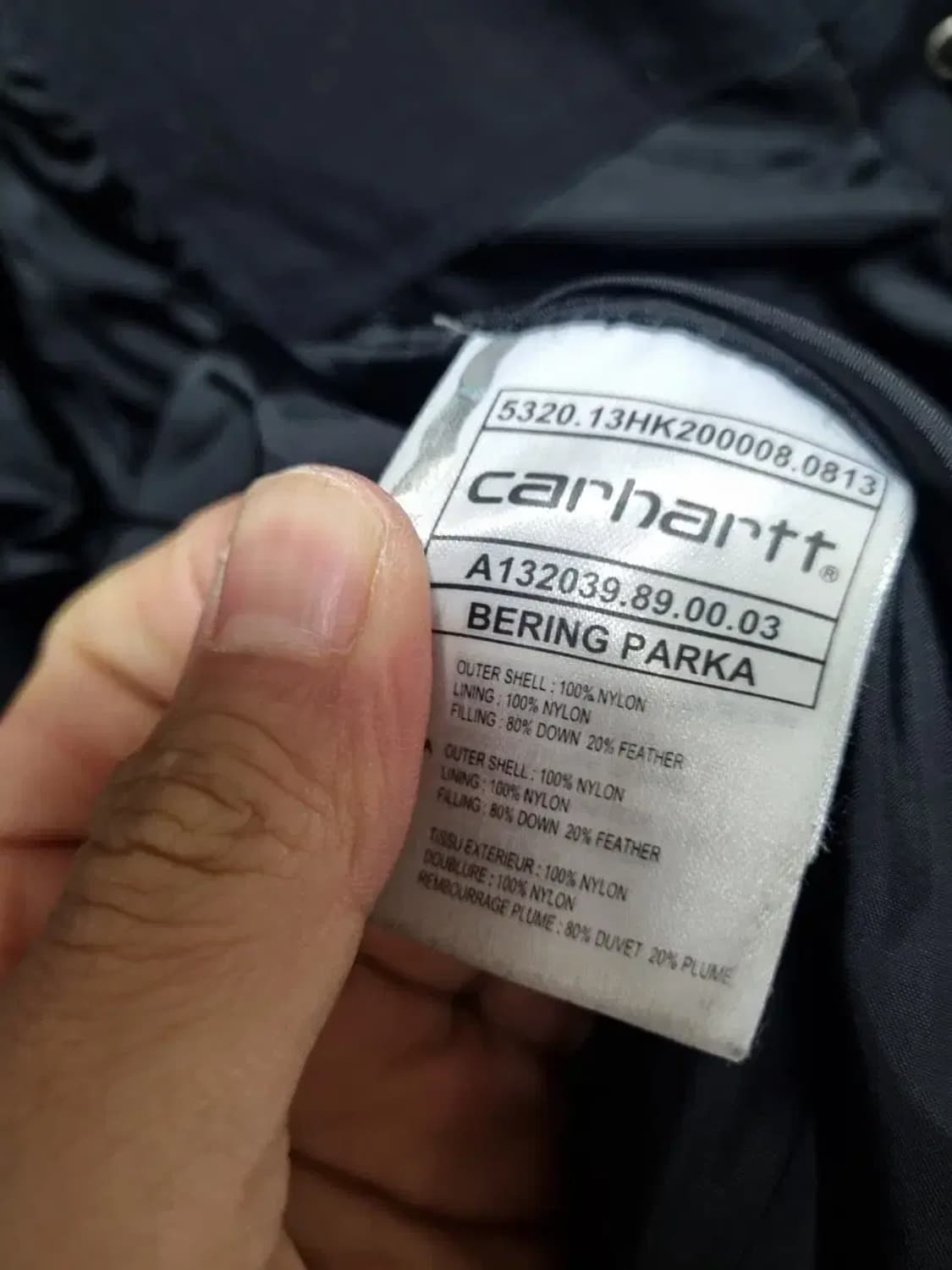 칼하트 패딩 점퍼 XS 상품이미지5