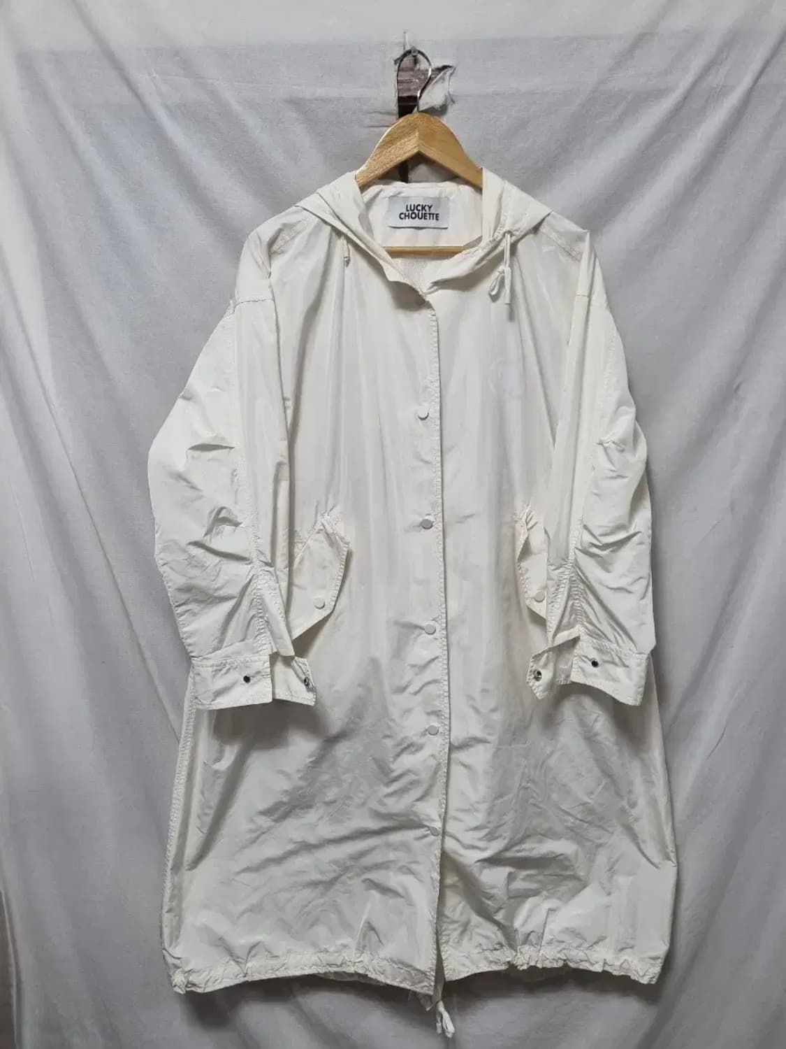 럭키슈에뜨 롱 후드 바람막이 코트 F 상품이미지1